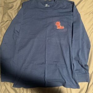 Ole Miss Navy Long Sleeve Shirt